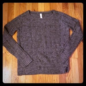 Gray Loose Knit Sweater Aeropostale XS